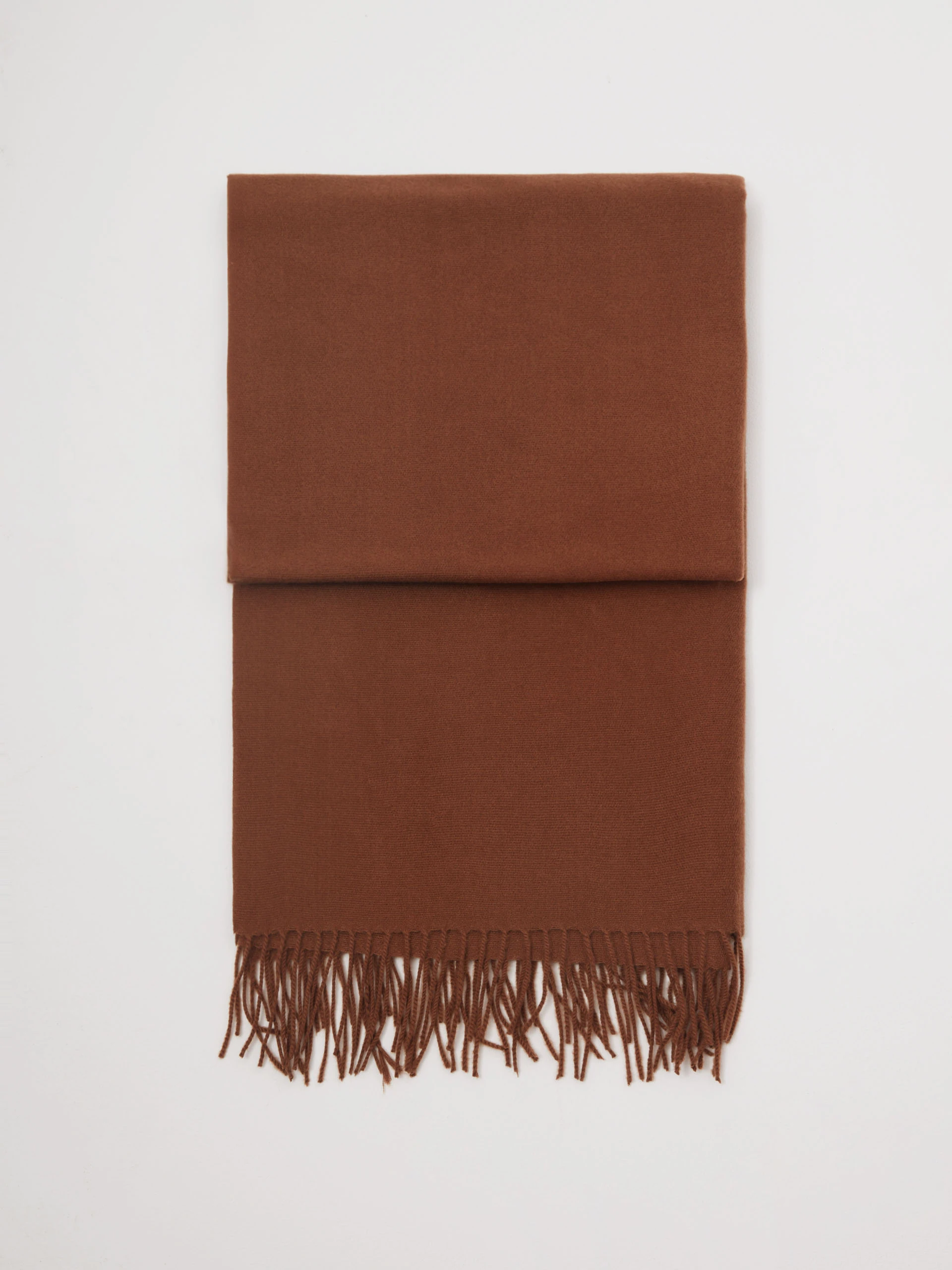 Chocolate scarf with wool and cashmere