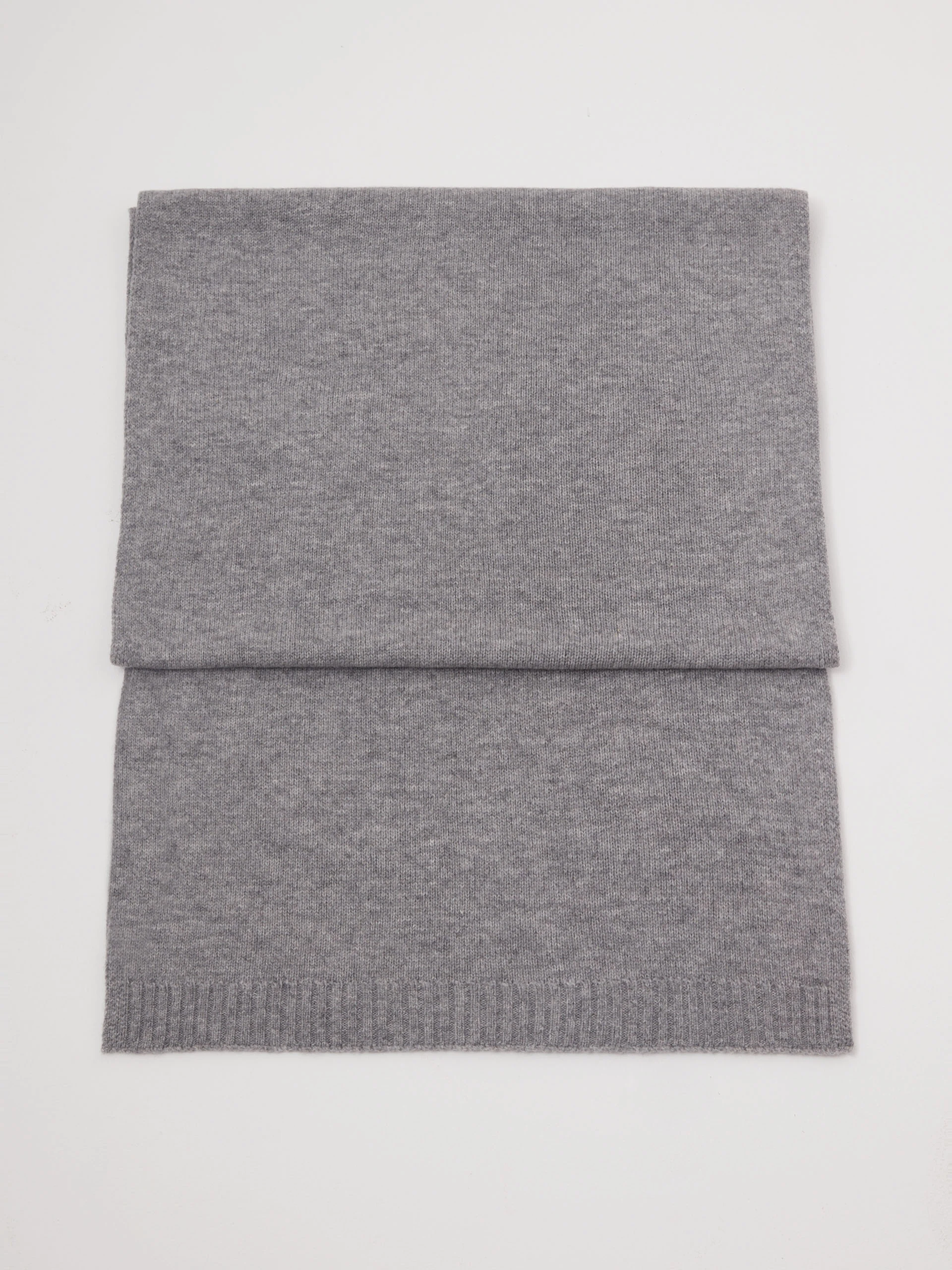 Large gray wool scarf