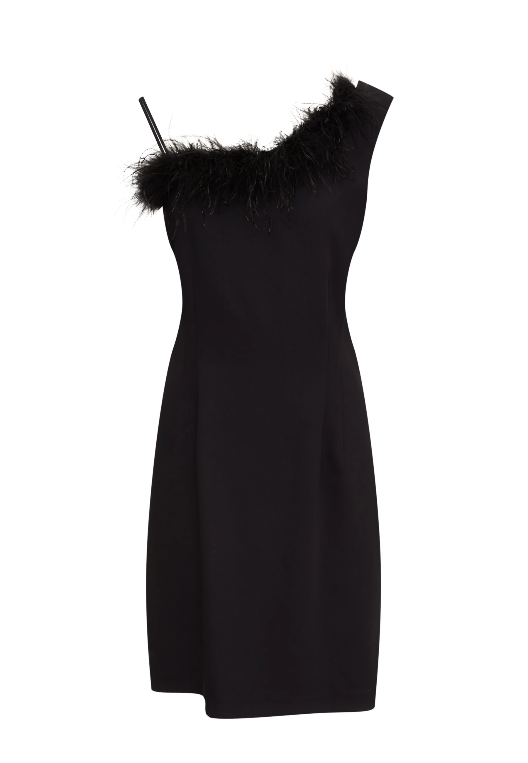 Black strapless dress
