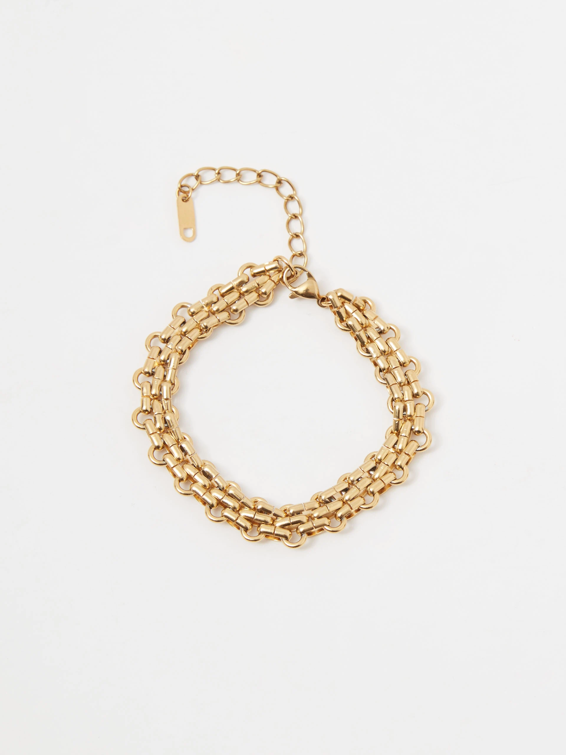 Gold-plated chain bracelet