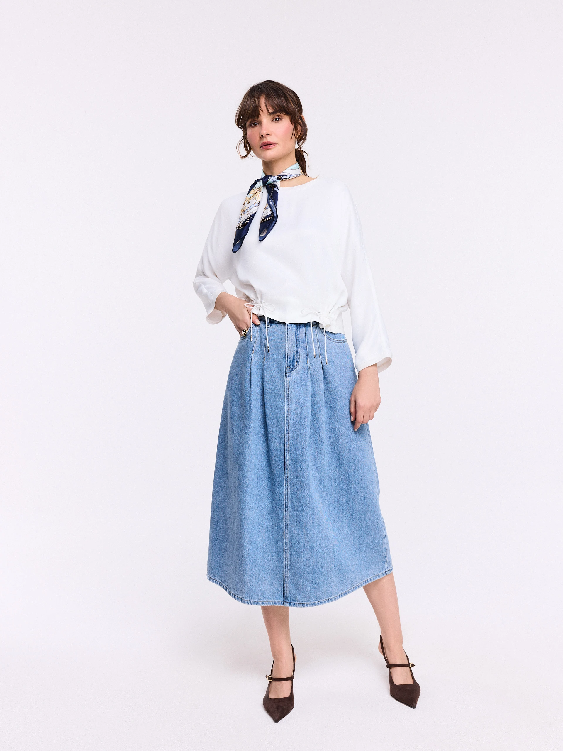 Elegancka apaszka z jedwabiu