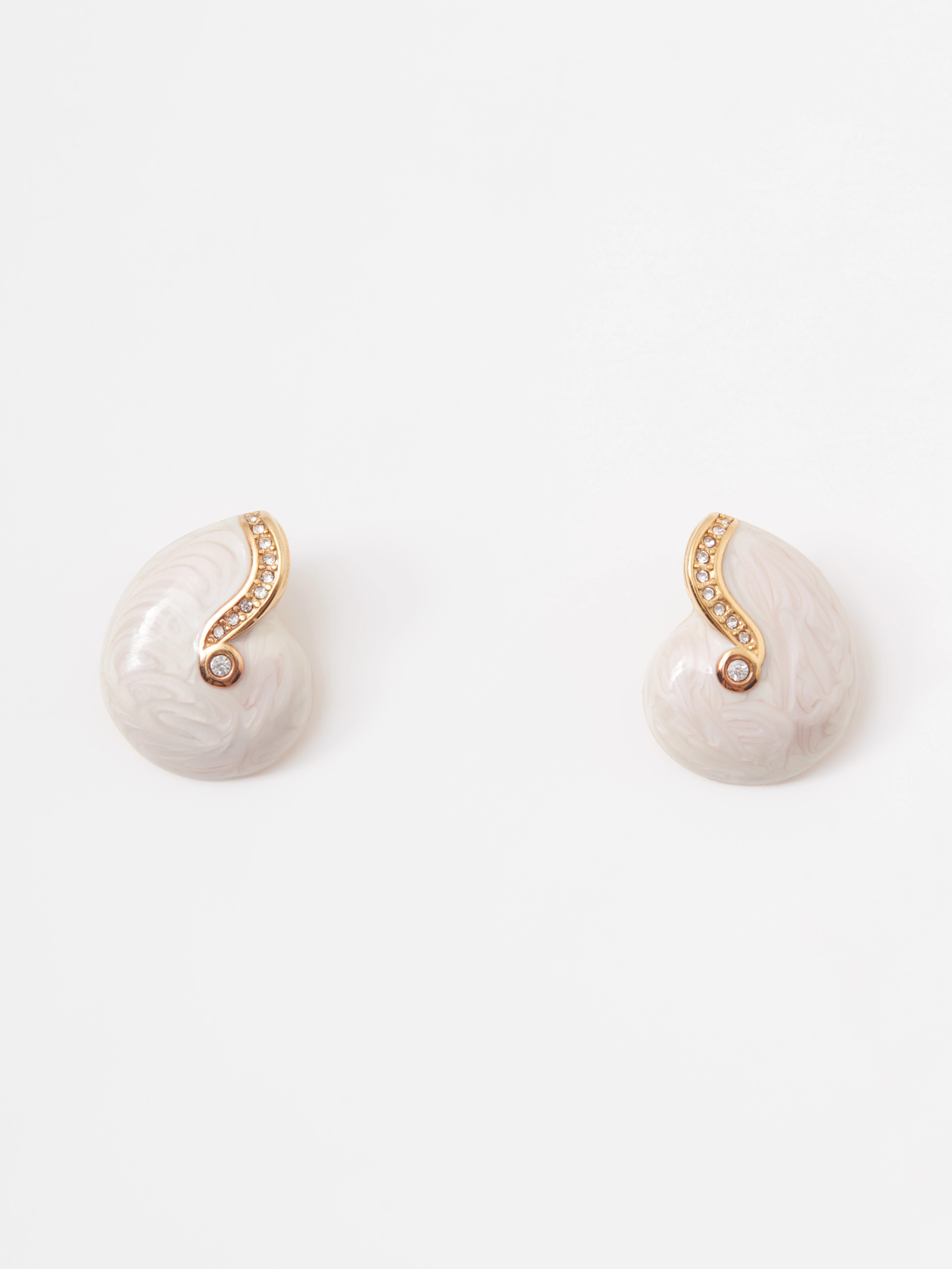 Gold-plated earrings with cubic zirconia