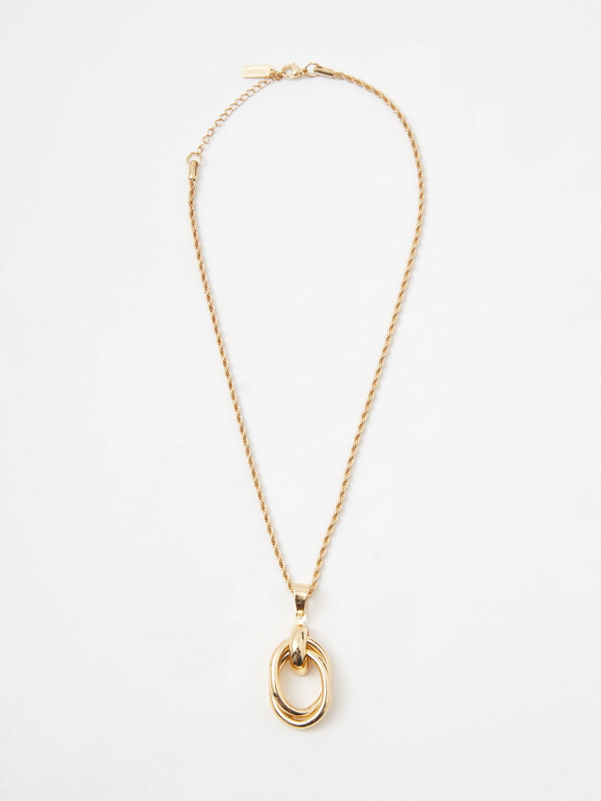 Gold-plated necklace with an elegant pendant