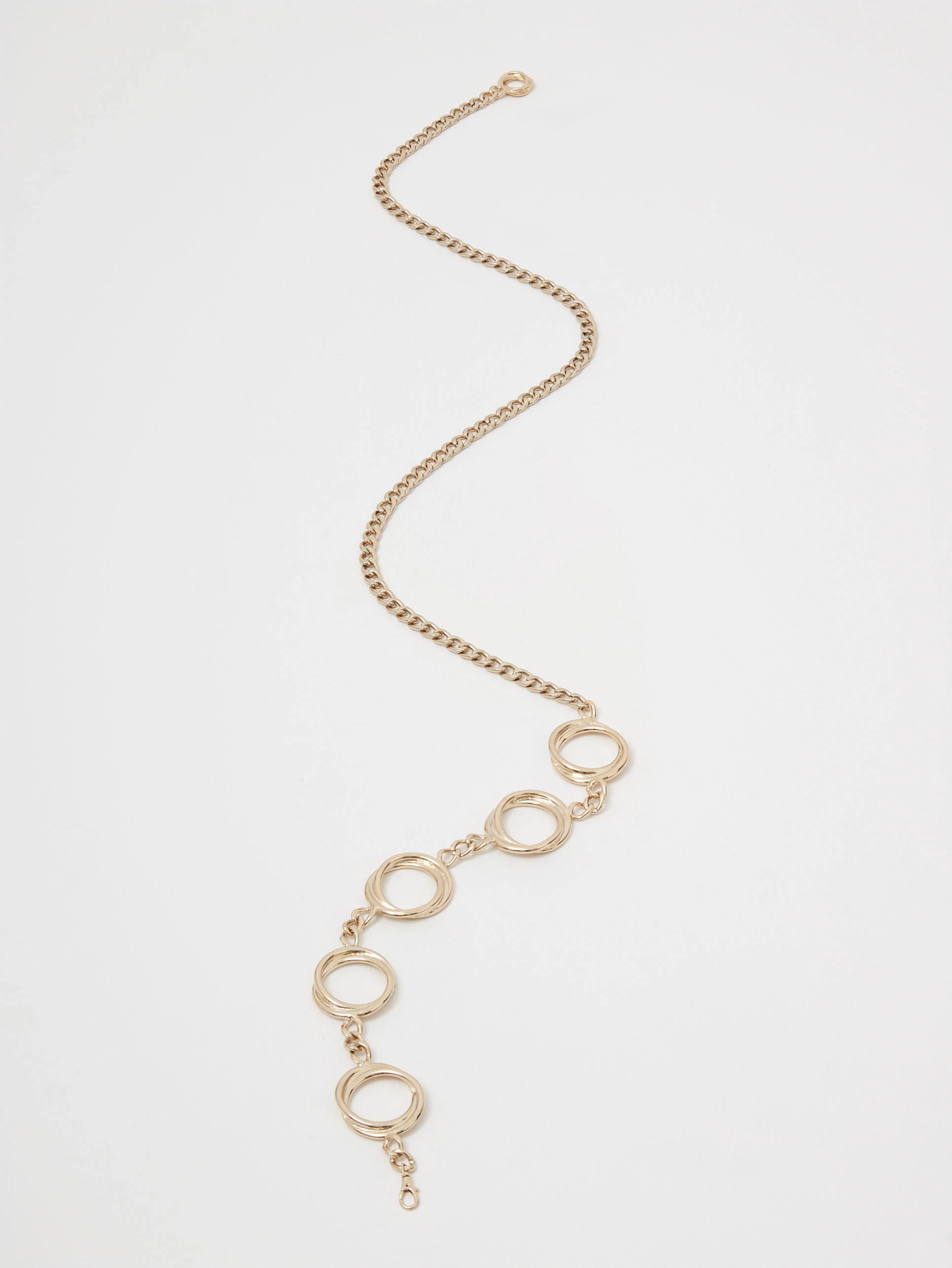 Gold chain jewelry belt