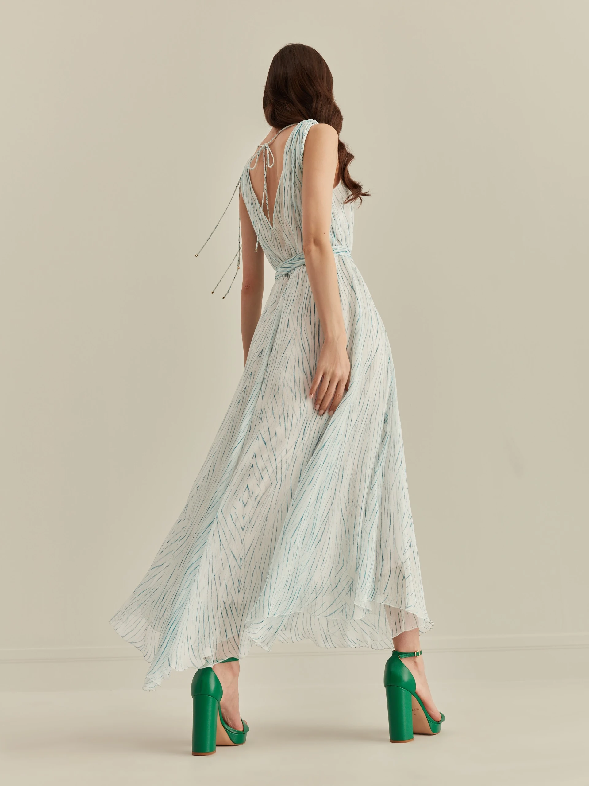 LONG SILK DRESS