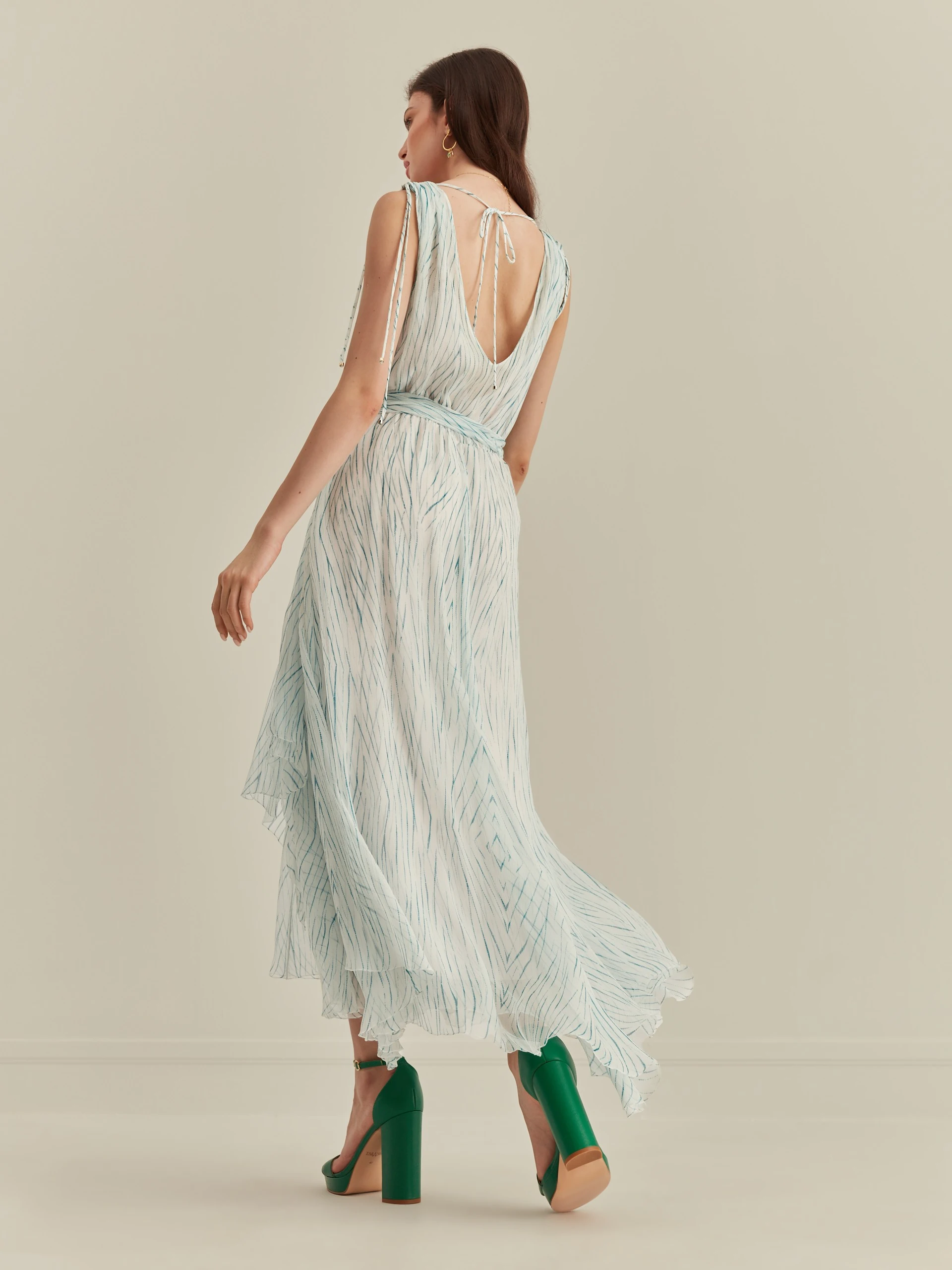 LONG SILK DRESS