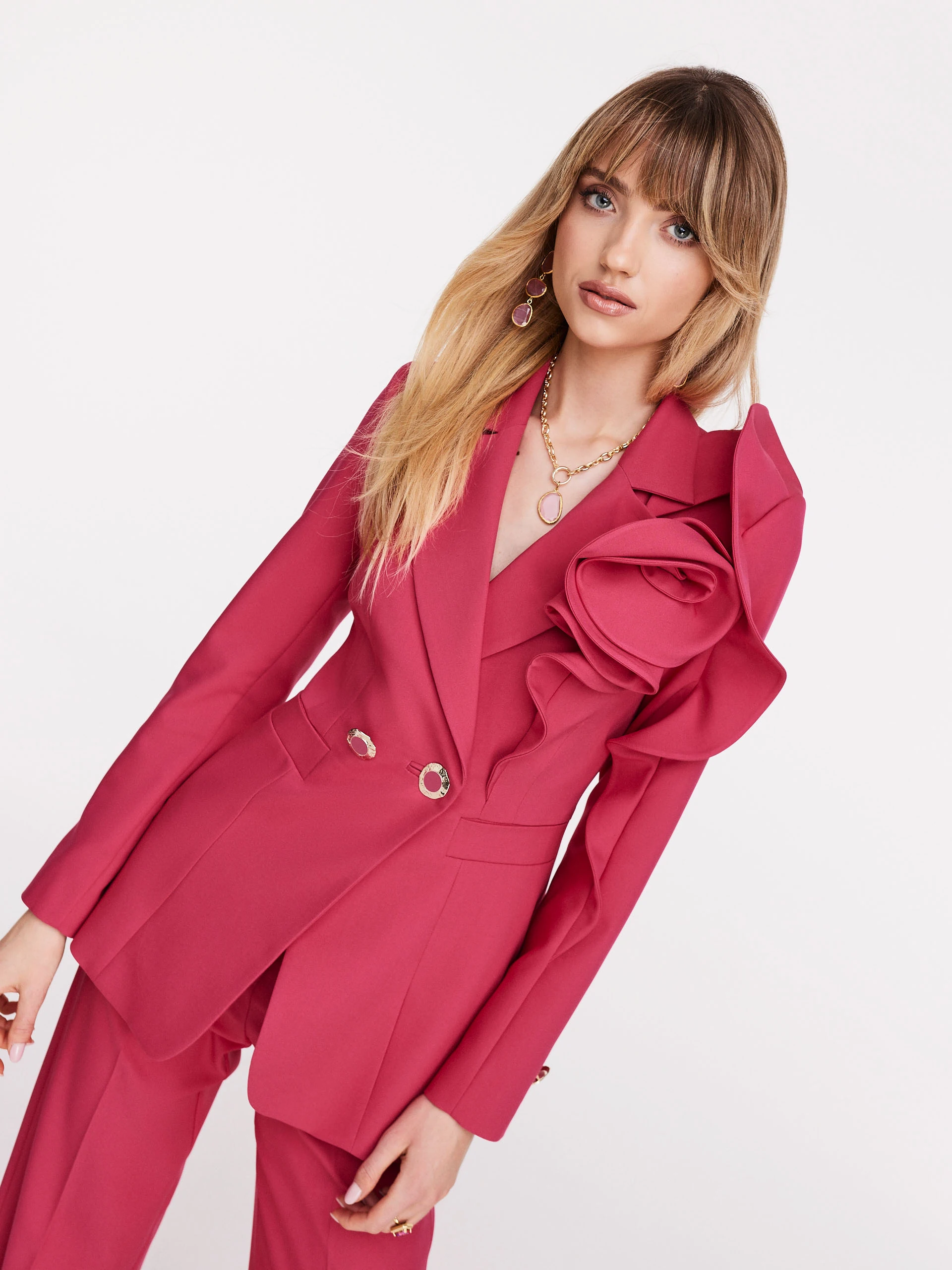 Jacket with space rose