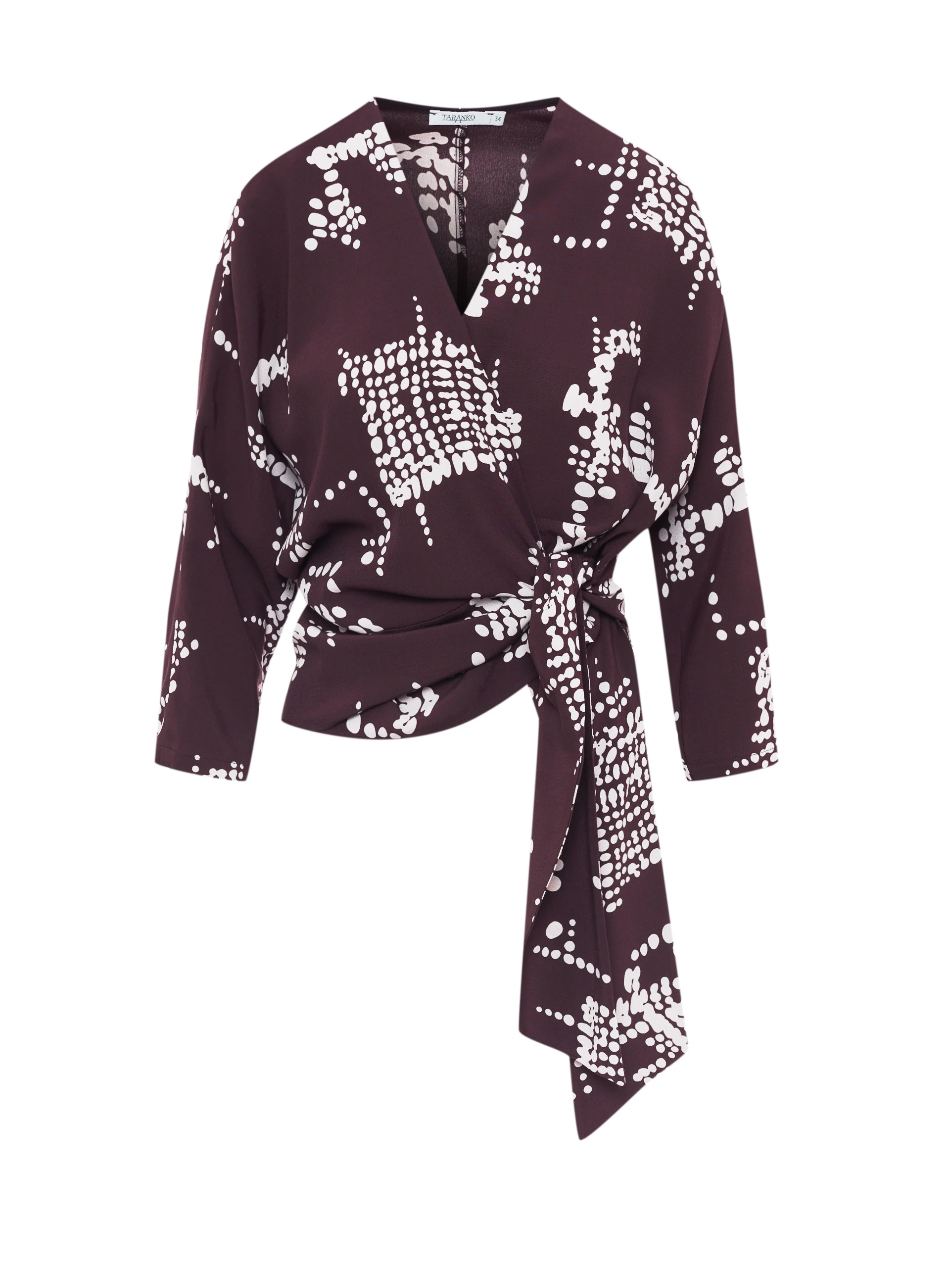 Elegant wrap blouse