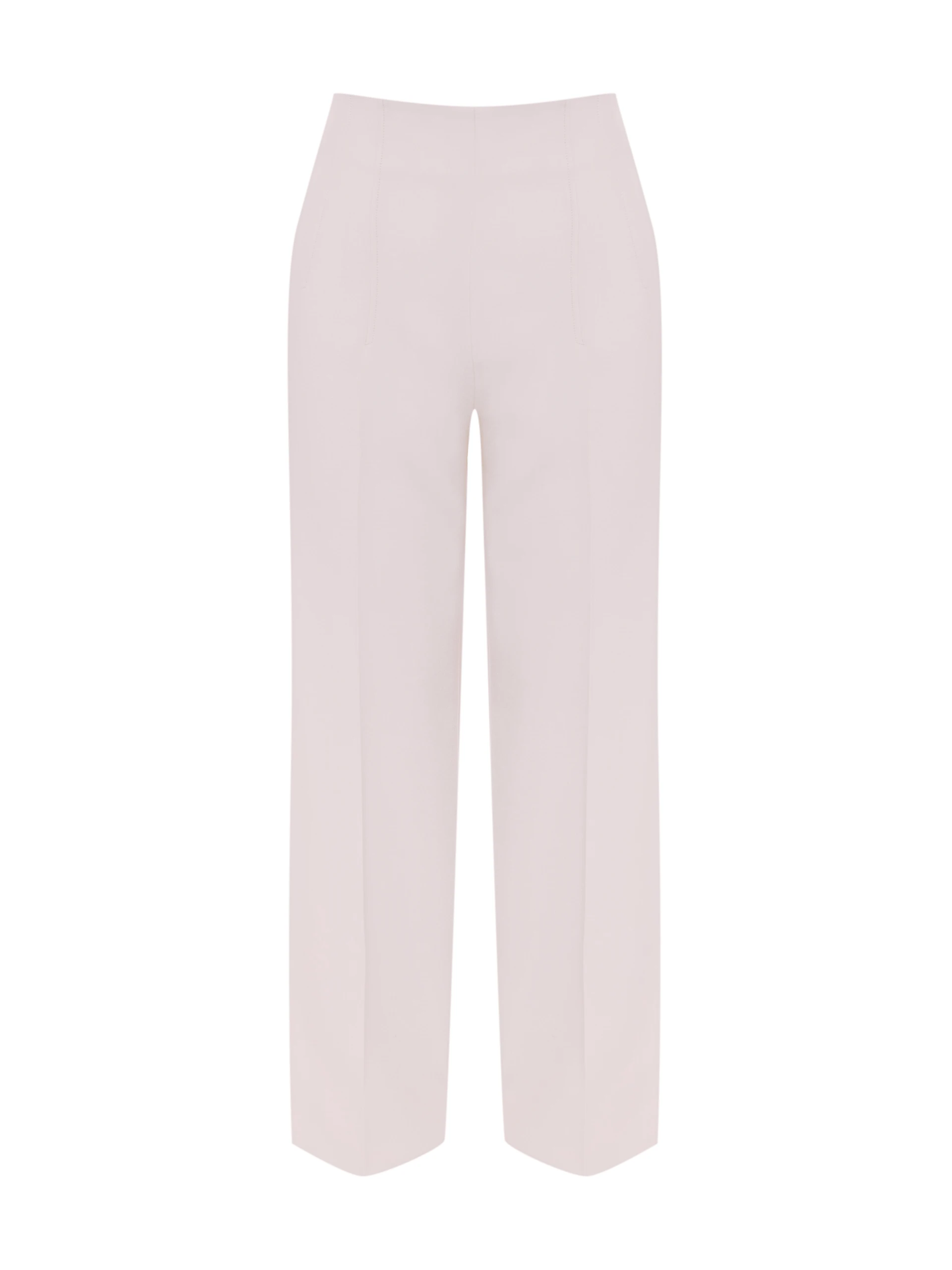 Beige wide-leg pants