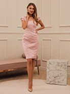 FITTED PINK DRESS