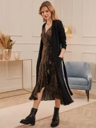 ENVELOPE DRESS WITH RUFFLES