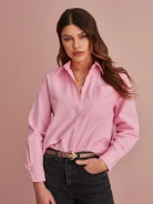 PINK SHIRT WITH COLLAR