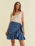 WRAP MINI SKIRT