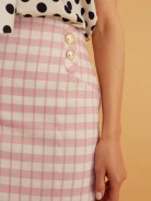 PINK CHECKED SKIRT