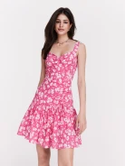 Pink viscose dress