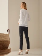 BLOUSE WITH PLEAT AT BOTTOM