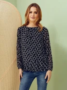GEOMETRIC PATTERN BLOUSE