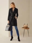 BLACK COTTON TRENCH