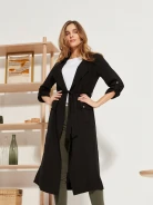 LIGHTWEIGHT COAT WITH TIE
