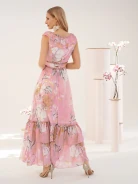 MAXI DRESS WITH FRILLS