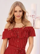 STRIPED SPANISH DRESS