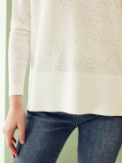 SWEATER WITH LOWERED SHOULDER LINE