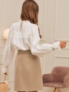 WHITE BLOUSE WITH WIDE SLEEVES