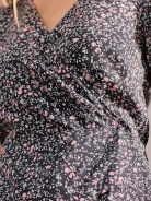 SHORT SLEEVE BLOUSE WITH SMALL FLOWERS