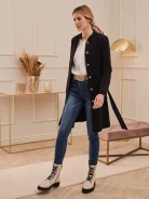 BLACK SPRING COAT