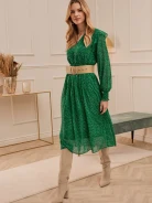 GREEN LONG SLEEVE DRESS