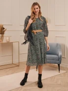 AIRY MIDI LENGTH DRESS