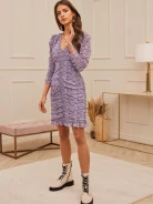 SHORT DRESS WITH PLEATS