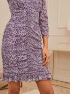 SHORT DRESS WITH PLEATS