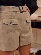 SHORT SHORTS WITH WIDE BELT