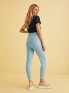 NAVY BLUE BLOUSE WITH V NECKLINE