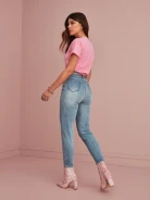 PINK BLOUSE WITH V NECKLINE