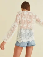 WHITE LACE BLOUSE
