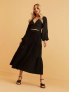 BLACK MAXI SKIRT