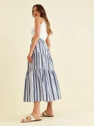 LONG STRIPED SKIRT