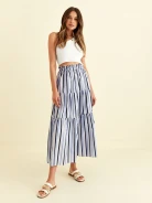 LONG STRIPED SKIRT