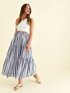 LONG STRIPED SKIRT