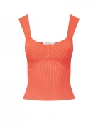 ORANGE KNIT TOP