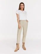 White blouse with patch embellishments