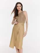 Envelope skirt in linen