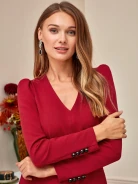 RED STRAIGHT DRESS