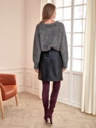 ECOLOGICAL LEATHER SKIRT