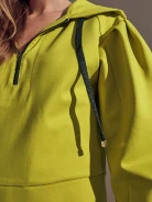 Hoodie in lime green