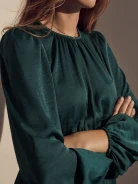 Dress in bottle green