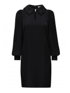 BLACK DRESS WITH COLLAR