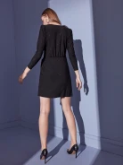 BLACK ENVELOPE DRESS